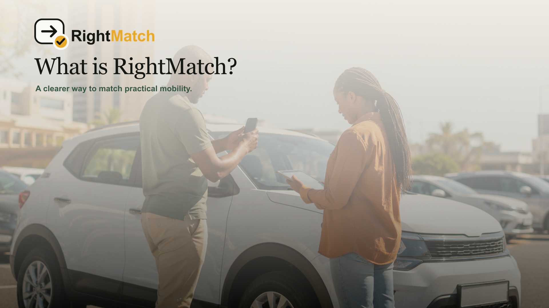 Johny introducing the RightMatch vision